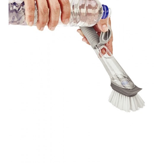 Esponja e Escova 24cm Com Dispenser Para Detergente